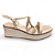 Sandália Feminina Mississipi Anabela - ME673 - Branco Off-Bege - Imagem 1