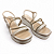 Sandália Feminina Mississipi Anabela - ME673 - Branco Off-Bege - Imagem 3