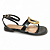 Sandália Feminina Beira Rio Rasteira - 8560.104 - Preto - Imagem 1