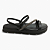 Sandália Feminina Moleca Papete Leve - 5490.104 - Preto - Imagem 1