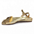 Sandália Feminina Moleca Rasteira - 5559.101 - Dourado - Imagem 2