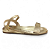 Sandália Feminina Moleca Rasteira - 5559.101 - Dourado - Imagem 1