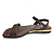 Sandália Feminina Moleca Rasteira - 5559.101 - Chocolate - Imagem 2