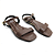 Sandália Feminina Moleca Rasteira - 5559.101 - Chocolate - Imagem 3