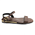 Sandália Feminina Moleca Rasteira - 5559.101 - Chocolate - Imagem 1