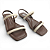 Sandália Feminina Moleca Rasteira - 5462.111 - Branco Off-Chocolate - Imagem 3