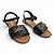 Sandália Feminina Moleca Rasteira - 5297.473 - Preto - Imagem 3