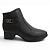 Bota Feminina Dakota Salto Grosso Couro - D2782 - Preto - Imagem 1