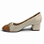Sapato Feminino Beira Rio Salto Grosso - 4337.103 - Branco Off-Camel - Imagem 2