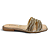 Rasteira Feminina Mississipi - J2811 - Dourado-Prata - Imagem 1