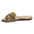 Rasteira Feminina Mississipi - J2811 - Dourado-Prata - Imagem 2