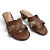 Tamanco Feminino Beira Rio Salto Bloco - 8246.1220 - Marrom - Imagem 3