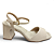 Sandália Feminina Piccadilly Salto Grosso - 626060-37 - Branco Off - Imagem 1