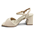 Sandália Feminina Piccadilly Salto Grosso - 626060-37 - Branco Off - Imagem 2