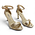 Sandália Feminina Dakota Salto Fino - DC205 - Dourado - Imagem 3