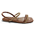 Sandália Feminina Moleca Rasteira - 5462.111 - Marrom - Imagem 1