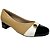 Sapato Feminino Piccadilly Scarpin - 141106-1 -  Pele-Vnz Preto-Np Branco - Imagem 1