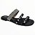 Rasteira Feminina Vizzano Camurca Flex Verniz Premium - 6235.1147 - Preto - Imagem 1