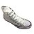 Tênis Unissex Converse Cano Alto Chuck Taylor All Star - CT00040001 - Branco/Branco/Marinho - Imagem 4