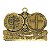 Sacramental Medalha das Duas Cruzes - Ouro Velho - Imagem 1