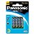 Pilha Panasonic AAA Comum Cartela Com 4 Unidades - Imagem 1