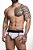 Cueca Frente Slip Atrás Jock preto e Branco - Imagem 1