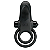 ANEL PENIANO COM VIBRO VIBRANT PÊNIS RING PRETTY LOVE PRETO - Imagem 2