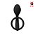 Anel peniano em silicone com plug anal - NV TOYS - Imagem 2