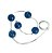 Bolinhas Tailandesas Pequenas c/ 5 ( fio silicone ) - Imagem 1