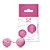 Bolinhas para Pompoar com Pesinho e Fio de Silicone - 2 Bolinhas Love Balls - Rosa - Imagem 1