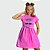 Kit 02 Vestidos Infantil Liso com Cinto - Imagem 2