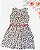 Kit 02 Vestidos Infantil Florido  com Cinto - Imagem 6