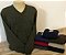 Blusa Masculina Decote V  Verde - Imagem 2