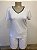 Blusa Feminina Decote V Detalhe em Prata - Imagem 3