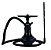 NARGUILE ANUBIS COMPACT GENIE PRETO + ROSH - Imagem 1