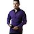 Camisa Social Roxo Maquinetada Híbrida - Imagem 1