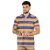Camiseta Polo Listrada Laranja - Imagem 4
