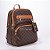 Mochila Grande Monograma JB Marrom Bag Charm V24 - Imagem 2