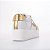 Tênis Flatform Branco Dourado Metalizado JB Couro V24 - Imagem 4