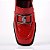 Loafer Vermelho Rubi Bridão Salto Baixo Couro JB I24 - Imagem 4