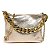 Bolsa Couro Metalizado Dourada I24 - Imagem 1