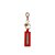 Bag Charm Chaveiro Vermelho Rubi Mandala Couro JB I24 - Imagem 1