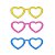 Recorte Óculos Coração (Escolha cor e Tamanho) - Imagem 1