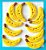 Botão Decorativo – Kit Banana - Imagem 1