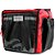 Bag Bolsa Mochila Motoboy Isopor 20 Marmitex Preto/Vermelho - Imagem 3