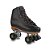 Patins Quad Profissional Básico, 4 Rodas, Clássico Preto Com Rodas Coloridas 42-48 - Imagem 2