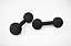 Halter Bola (Par) - Emborrachado Preto Spandex PRO - Imagem 2