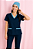 Pijama Cirúrgico Feminino Estampado - Imagem 1