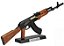 Miniatura AK74 p/colecionador miniatura airsoft 30cm metal - Imagem 1