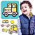 Quebra-Cabeças 4 Partes Carro Brinquedo Infantil Educativo - Imagem 1
